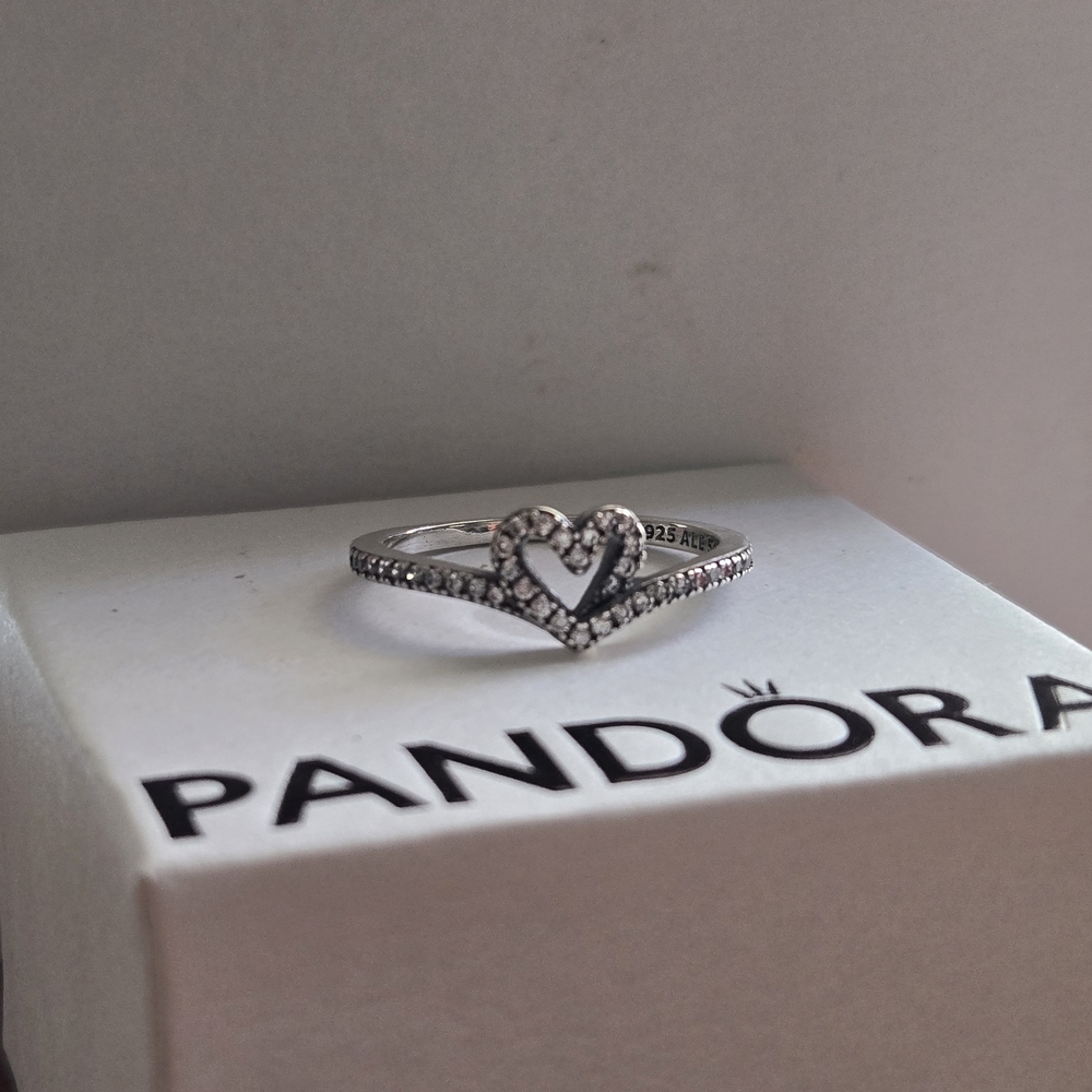 Pandora Silver Wishbone Ring